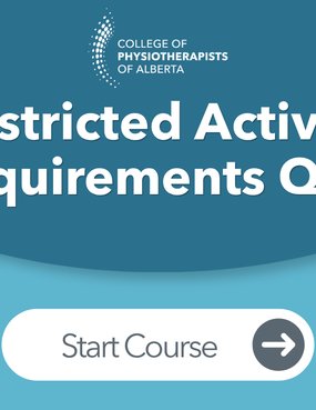 Restricted Activity Requirements Quiz
